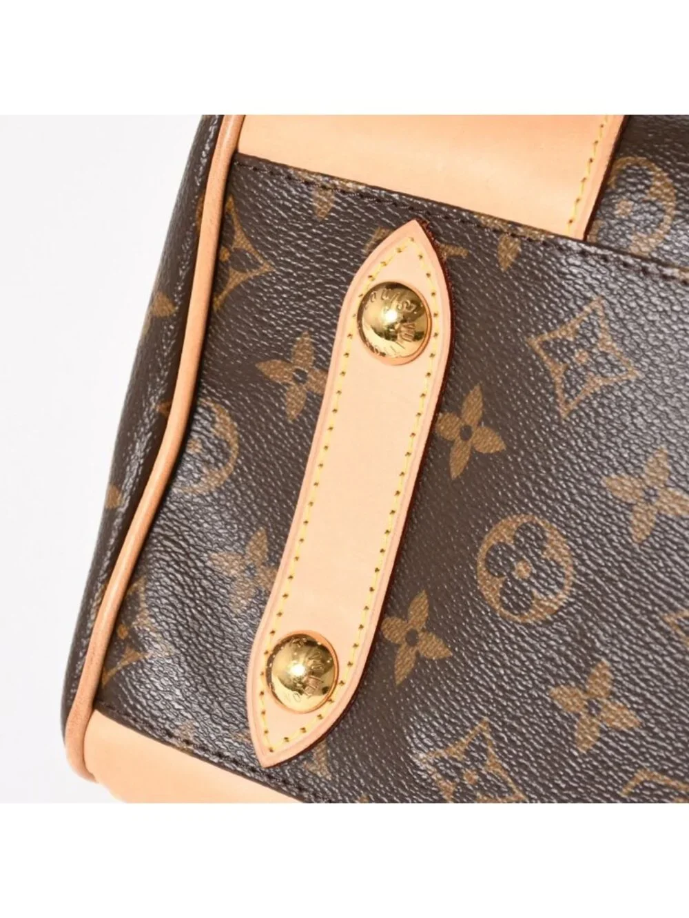 Louis Vuitton Retiro PM Monogram 2-Way Bag Brown Gold